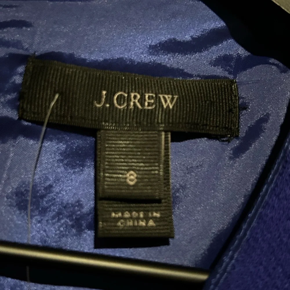 J. Crew Royal Blue Long-Sleeve Mini Dress